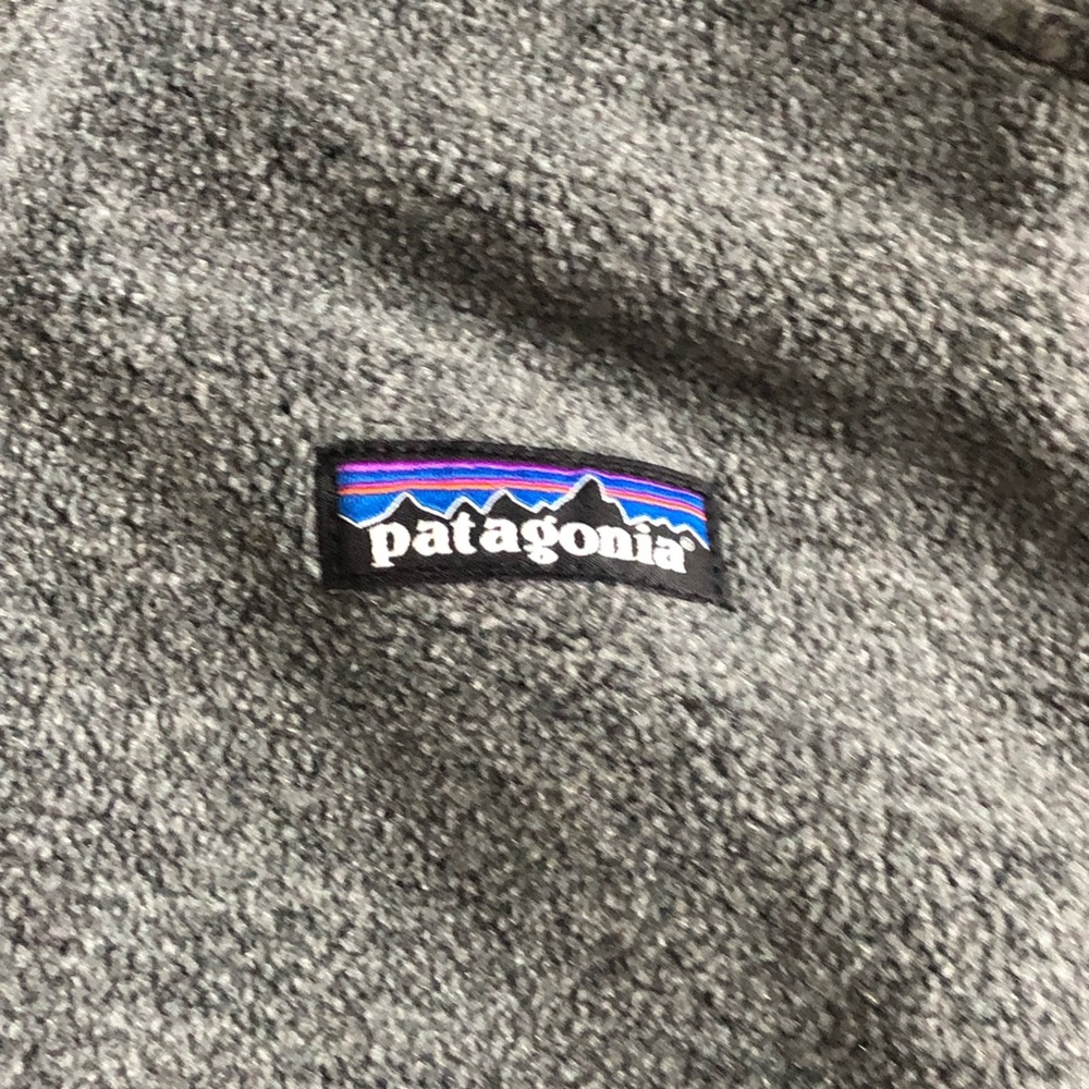 Patagonia Synchilla Charcoal Fleece Zip Up Vest Gorpcore Cabincore Base Layer - Picture 3 of 8
